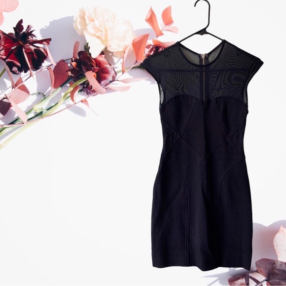 BEBE KARDASHIANS BLACK BODY-CON MINI DRESS - Picture 9 of 16